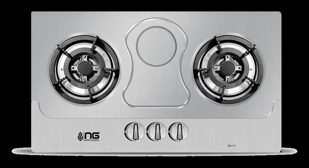 NasGas Built-In Hob DG-SN2 – 2 Burner Stainless Steel Gas Hob — photo 1