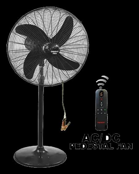 A/C D/C Pedistal Fan 4 Blades 24' Orient Appliances — photo 1