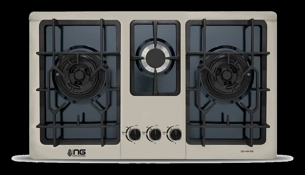 Nasgas Built-In Hob DG-444 BK – 3 Burner Stainless Steel Gas Hob