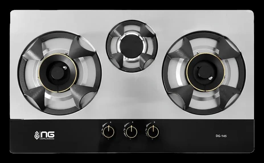NasGas Heavy Duty Built-in Hob (DG-145) – 3 Burners Stainless Steel with Auto Ignition — photo 1