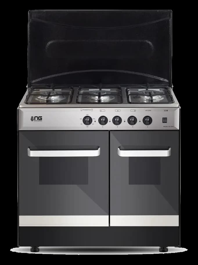 NasGas SG-334 Cooking Range - 3 Burner Double Door