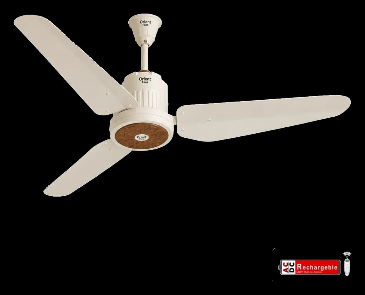Orient 56” Hybrid Ceiling Fan with Built-In 11A Lithium Battery – First in Pakistan Since 2024 — photo 1